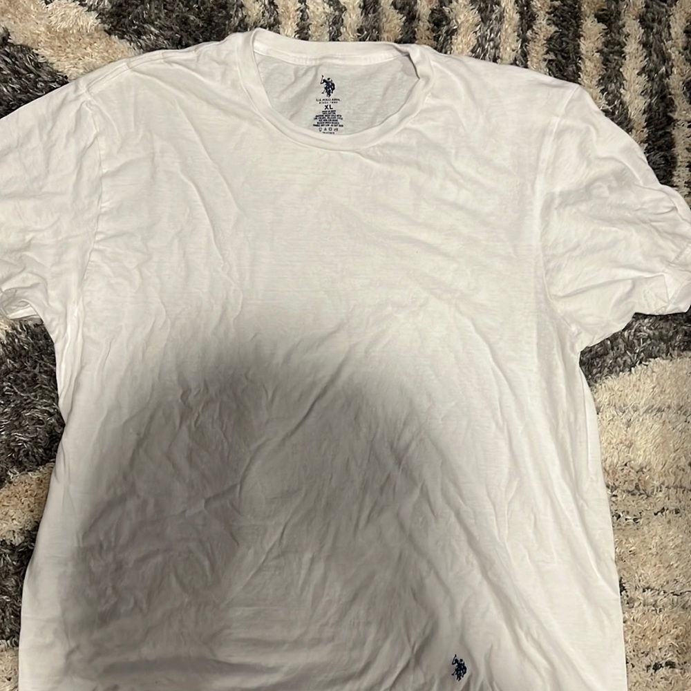 US Polo Assn white t shirt.